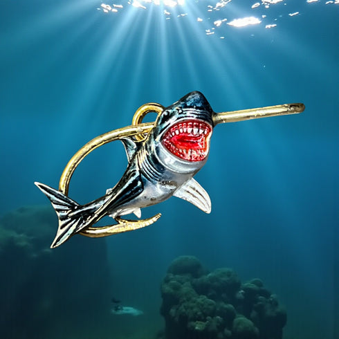 Shark Hook Hat Pin