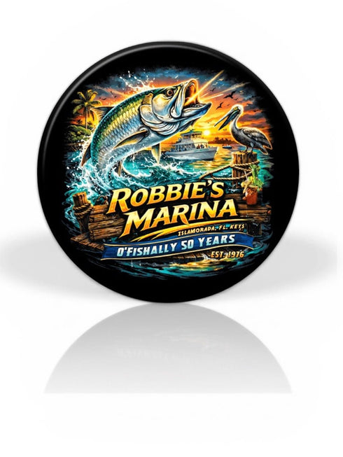 50th Anniversary Button Magnet - Robbie's of Islamorada