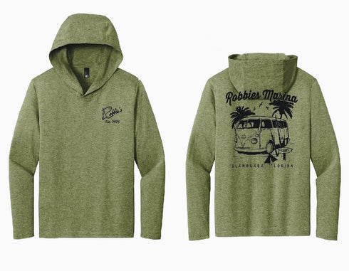 Beach Bus Tri Blend Long Sleeve Hoodie