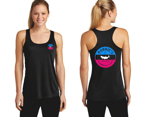 Robbie’s Label Ladies Performance Racerback Tank