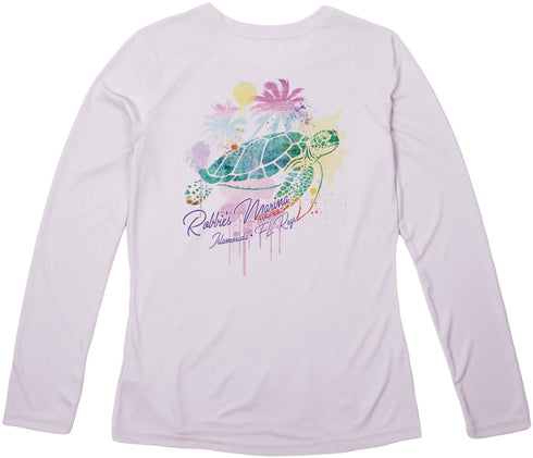 Alt Wonder Watercolor Turtle Long Sleeve Performance - Robbie's of Islamorada