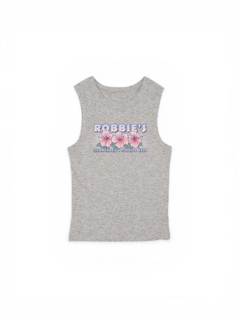 Ladies Hibiscus Baby Ribbed Tank - Robbie's of Islamorada