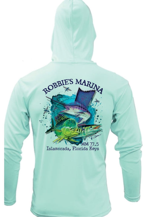 Offshore Slam Youth Hooded Performance Long Sleeve Tee - Robbie's of Islamorada