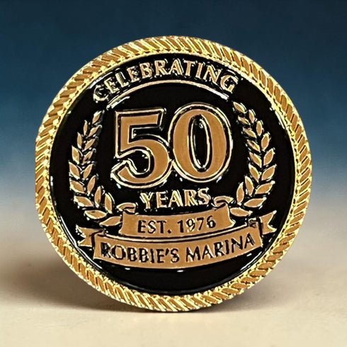 Robbie's 50th Anniversary Challenge Coin - Robbie's of Islamorada
