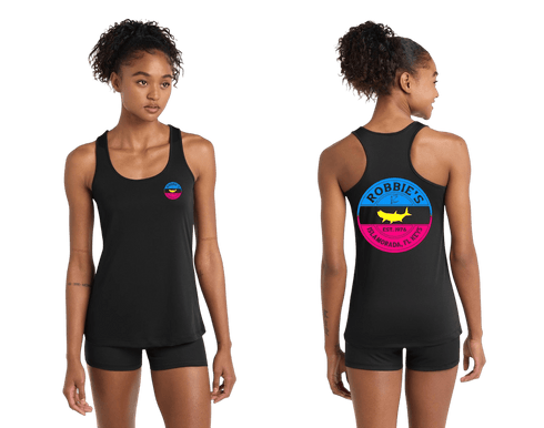 Robbie’s Label Ladies Performance Racerback Tank - Robbie's of Islamorada