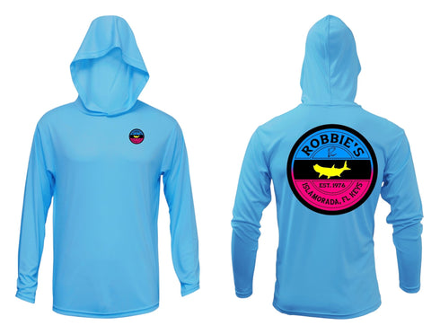 Robbie’s Label Long Sleeve Hooded Performance Shirt - Robbie's of Islamorada