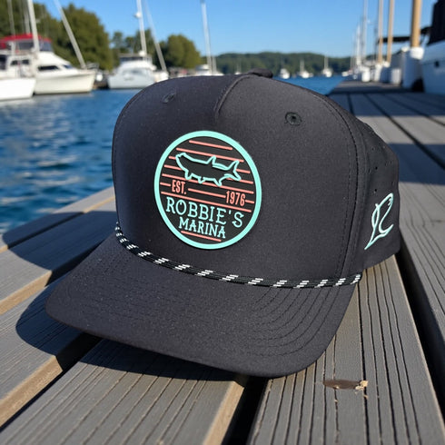 Robbie’s Neon Tarpon PVC Patch Rope Hat - Robbie's of Islamorada