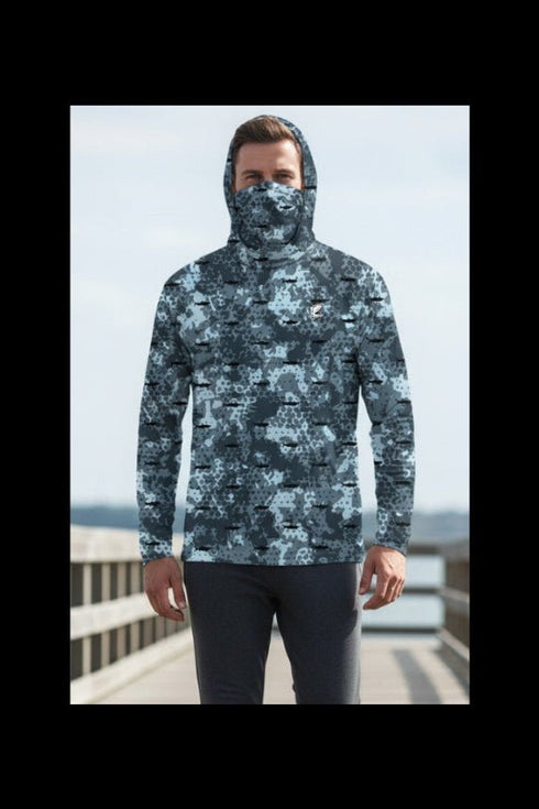 Robbie’s Original Brand Hooded Performance Shirt With Buff - Robbie's of Islamorada