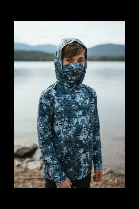 Robbie’s Original Brand Youth Hooded Performance Shirt With Buff - Robbie's of Islamorada