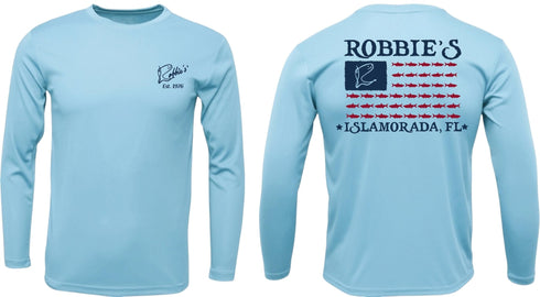 Robbie’s Tarpon Flag Long Sleeve Performance - Robbie's of Islamorada