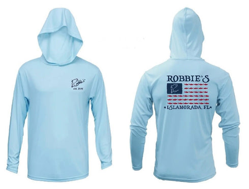 Tarpon Flag Youth Hooded Performance Shirt - Robbie's of Islamorada