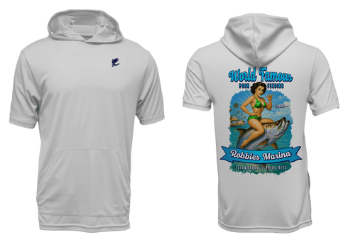 Tarpon Tarpon Pin Up Hooded Short Sleeve Performance - Robbie's of Islamorada