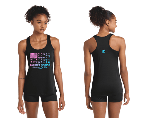 Tropical Flag Performance Racerback - Robbie's of Islamorada