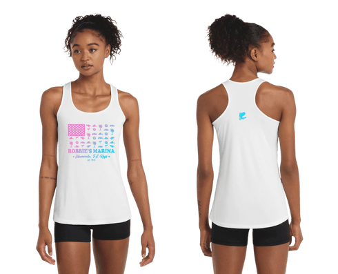 Tropical Flag Performance Racerback - Robbie's of Islamorada