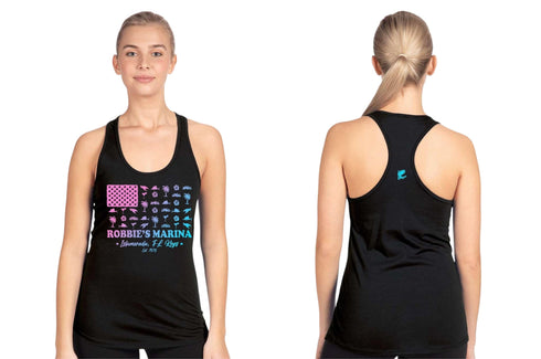 Tropical Flag Racerback Tank - Robbie's of Islamorada